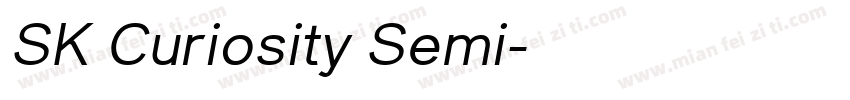 SK Curiosity Semi字体转换